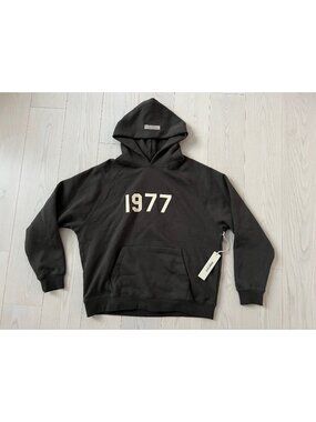 Fear of God Essentials Hoodie in Iron ( S )